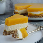 No Bake Kuchen mit Mango